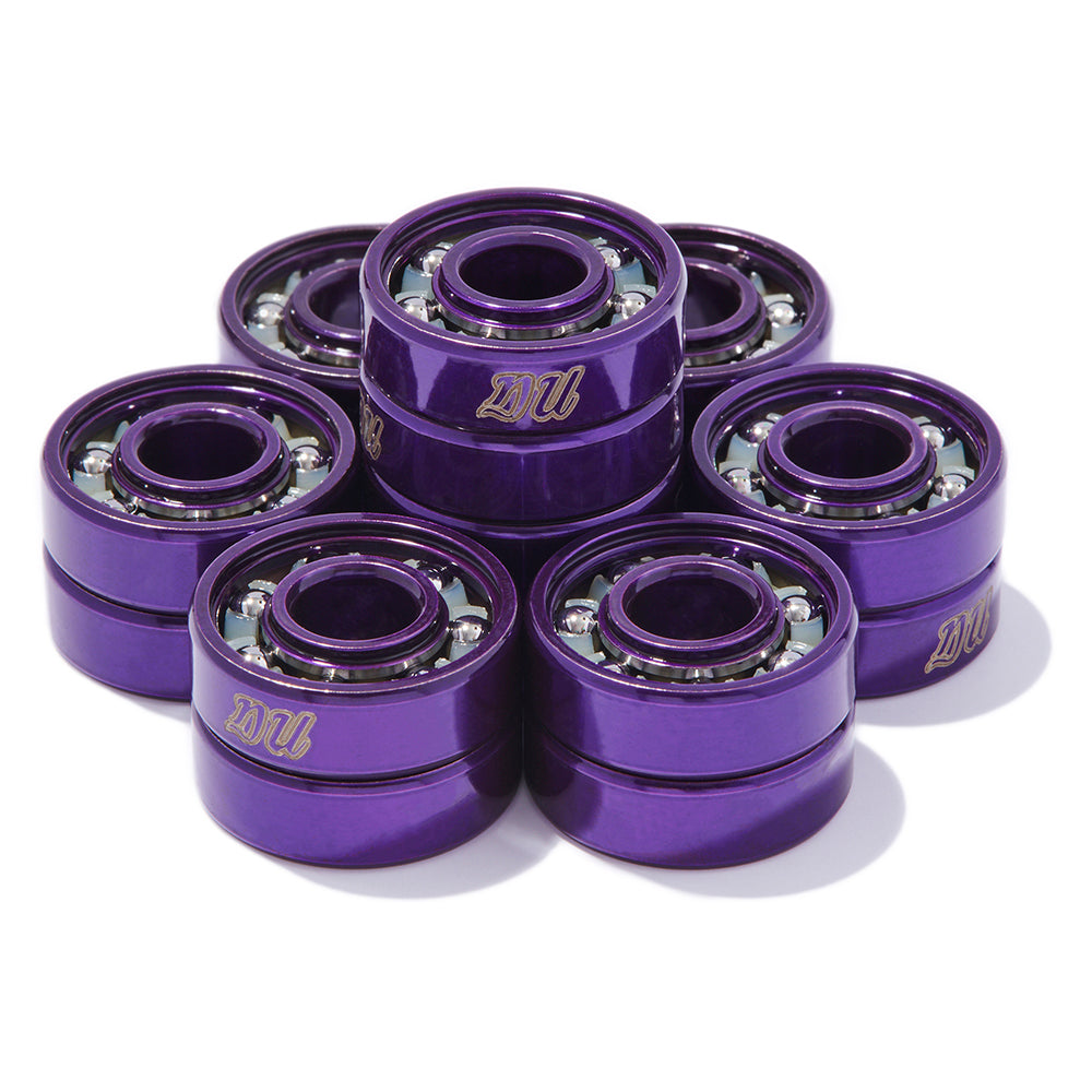 PURPLE Premium Skate Bearings (16) Roller Skate / Quad Skate / Derby Skate - Defiant Upgrades