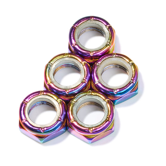 OIL SLICK Custom Kingpin Nuts Hardware (5) Roller Skate / Quad Skate / Derby Skate - Defiant Upgrades